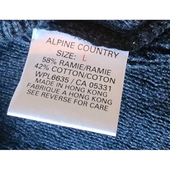 WOOLRICH CARDIGAN WOMENS SIZE LARGE FLORAL EMBROIDED BLACK BUTTON UP 90S VINTAGE - Picture 12 of 12